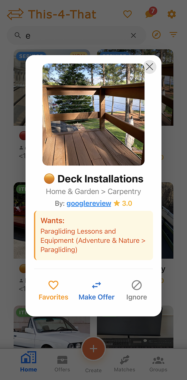 Offer confirmation
