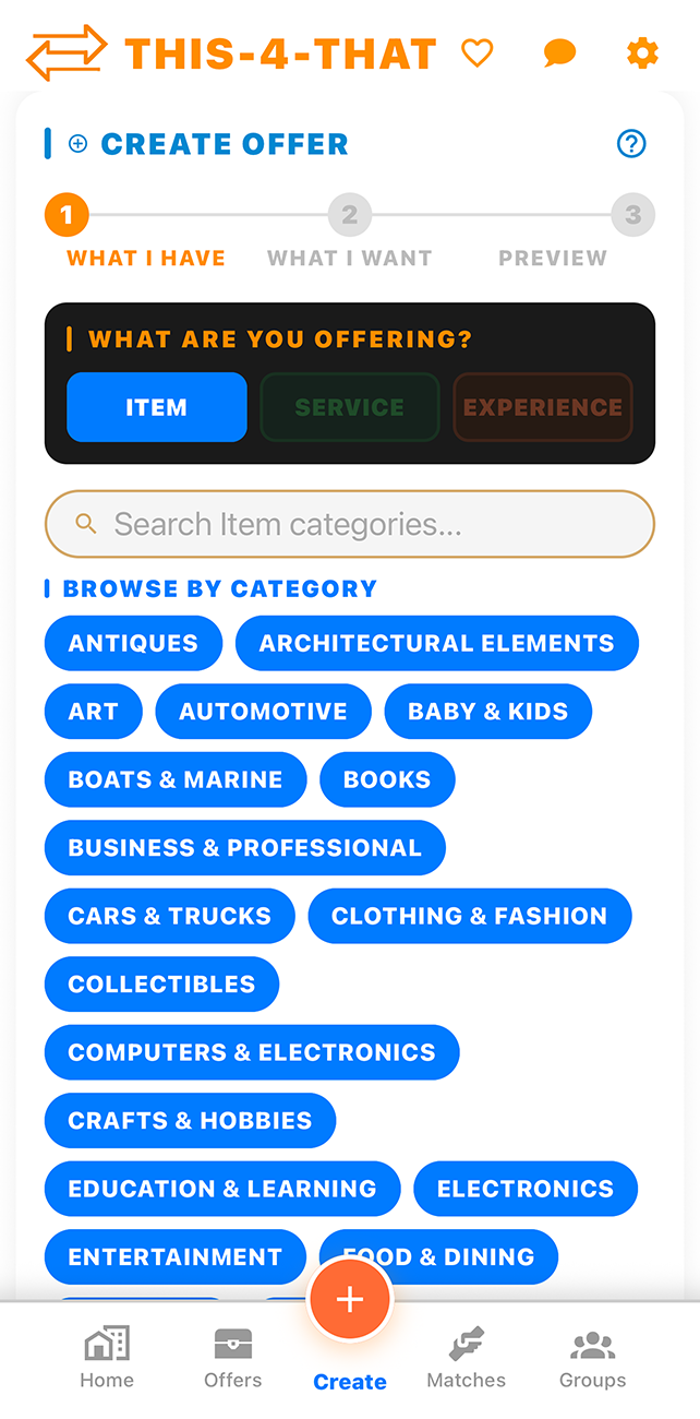 Item offers